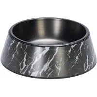 Designed By Lotte Gamelle en mélamine Meis, noir pour chien et chat - capacité : 350 ml, 17,5 cm de diamètre