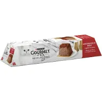 Gourmet 8x57g bœuf Mousseline Revelations Gourmet nourriture humide pour chat