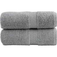 vidaXL Serviettes d'invité de qualité supérieure SOLUND 2 pcs gris