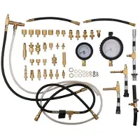 Ks Tools Manomètre-5/16"-Tuyau de raccordement rapide avec raccord de tuyau 1/4" pour systèmes Ford EFI - 150.2368