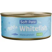 Prins Soft Paté Nourriture pour Chats - Poisson blanc - 24 x 70 g
