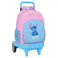 Safta Stitch Bright 33l 33x45x22 Cm Wheeled Backpack Rose Enfants