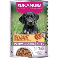 Eukanuba Puppy avec dinde et carottes pâtée pour chiot