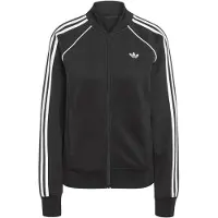 Adidas Classic Femme - Vestes Zippees, Noir - Taille S (34-36) - Jersey de coton