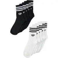 Adidas Chaussettes '3-STRIPES CREW 10 PAIRS' noir / blanc