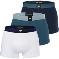 Emporio Armani Boxers bleu marine / pétrole / noir / blanc