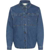 Kaffe Chemisier 'KALena' bleu / bleu denim