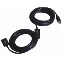 PremiumCord Câble d'extension USB 2.0 - Câble d'extension de signal mâle à femelle - 15m - noir