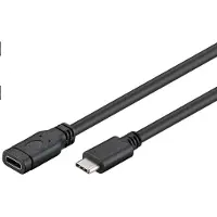 OEM PremiumCord câble d'extension convertisseur USB-C M/F, noir, 1m