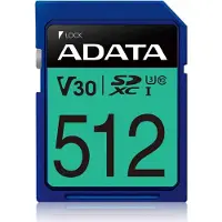 ADATA Carte mémoire SDXC Premier Pro 512 Go - - UHS-I U3 Classe 10 V30