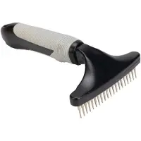 Beeztees Peigne pour chiens dents rotatives - Soins pour chiens - noir/gris - 15.5x11x5 cm