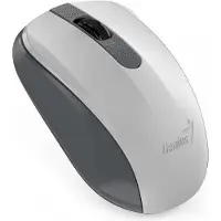 Genius NX-8008S, Souris, sans fil, optique, 1200dpi, 3 boutons, USB, blanc-gris