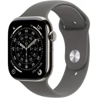 Apple Watch Series 11 OLED 46 mm Numérique 416 x 496 pixels Écran tactile 5G Titane Wifi GPS (satellite)