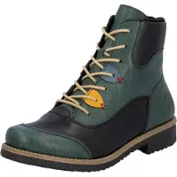 Rieker Bottines à lacets bleu / jaune / vert / noir