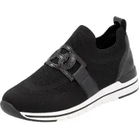 Remonte : Chaussures basses pour femmes, mocassins, couleur noire, style décontracté