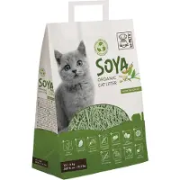 M PETS Litière pour chat en Soya Organic - 6 kg - 15 L - Parfum de thé