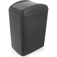 Orion Poubelle 40L en plastique résistant avec couvercle rabattable
