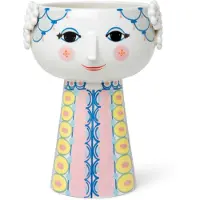 Bjørn Wiinblad Eva-h23.5 Cm Ceramic Vase Multicolore