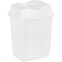 Orion Poubelle en plastique blanche 16 l