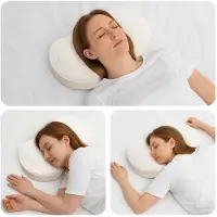 vidaXL Oreiller Avec Oreiller Blanc 55 X 36 X 10 Cm Polyester