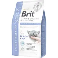 Brit Grain Free Veterinary Diets Cat Calm Stress Relief Salmon Pea 2 kg
