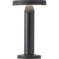 Brilliant Lampe solaire d'extérieur noire MAGUA | 2W 220lm 4000K | métal/plastique