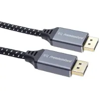 PremiumCord Câble DisplayPort 1.4 pÅÃÃpojný, kovovàa zlacenàkonektory (2 m), Câble vidéo, Noir