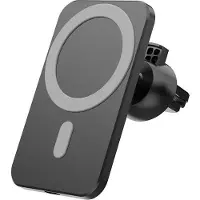 Kingston 1stCOOL Chargeur magnétique de voiture sans fil Qi 15W, compatible MagSafe