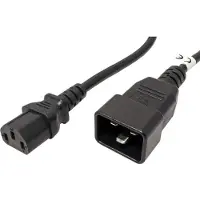 PremiumCord Câble sÃÅ¥ový propojovacÃ, C13 - C20 (1 m), Câble d'alimentation, Noir