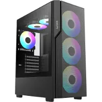 Kingston 1stCOOL GAMER 5, boîtier ATX, 3x ventilateur ARGB, USB3.0, USB-C, noir