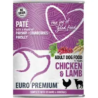 Euro Premium Adult poulet et agneau pâtée pour chien