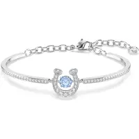 Swarovski Bracelet bleu clair / argent / transparent