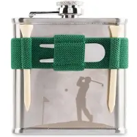 Kikkerland Golf Flask, Flasque, Argent
