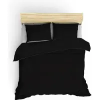 L'essentiel Maison , Elegant- CTN6349, Noir, couettes, 100% satin de coton