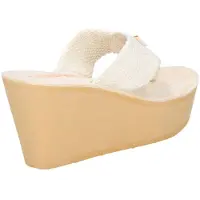 Rocket dog Femmes Tissu Diver Slip On Pantoufles à talon compensé FS6023 (39 UE) (Crème)