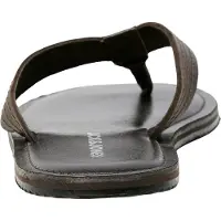 Jack & Jones Jack And Jones - Tongs pour homme "Washton", cuir FS11516 (40,5 EU) (Marron pierre)