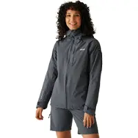 Regatta - Veste imperméable "Birchdale II" pour femme RG11408 (46 FR) (Noir/Gris moyen)