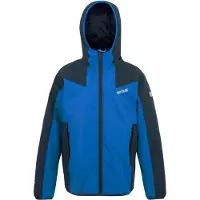 Regatta - Veste "Volcanics", imperméable pour enfants, réfléchissante RG12337 (104) (Bleu marine/norqual)