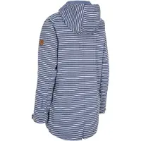 Trespass Veste de pluie pour femme Offshore avec capuche, imperméable TP5008 (2XS) (Bleu marine rayé)