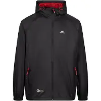 Trespass - Veste imperméable "Qikpac" pour homme/femme unie TP433 (3XL) (Noir/Rouge)