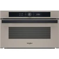 Whirlpool Micro-ondes , encastrable, 1000/800 W, volume 31 l, grill, verre beige urbain + poignée noire