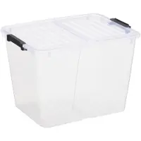 PLAST TEAM Boîte de rangement HOME BOX FLEX 30 litres transparente