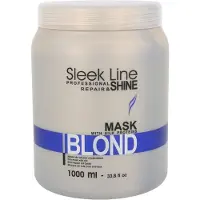 Stapiz Sleek Line Masque blond à la soie pour cheveux blonds pour une nuance platine, 1000ml