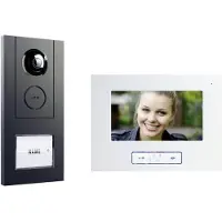 M-E modern-electronics VISTUS VD ALU-6710 A Interphone-portier vidéo filaire Anthracite (41175)