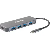 D-Link Hub Dub-2340 Metal 4 Port Usb C