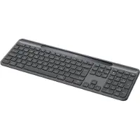 Logitech Clavier sans fil - - Signature Slim Solar+ K980 - Solaire - Bluetooth + RF - Touches à ciseaux pleine taille