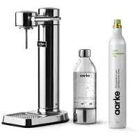 AARKE Machine à soda et eau gazeuse Pack Carbonator 3 Inox + CO2