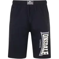 Lonsdale Logo Jam Sweat Shorts Noir 2XL Homme