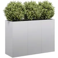 vidaXL Jardinière 120x40x80 cm acier galvanisé
