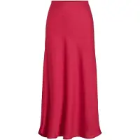 Vila Ellette Midi Skirt Rose 38 Femme